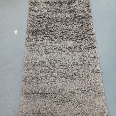 MARKHOR DREAM SHAGGY RUG IN GREY (80X150CM) - COLLECTION ONLY