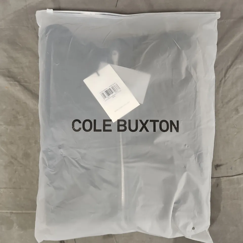 BAGGED COLE BUXTON SUPER HEAVY OVERSIZED ZIP HOODIE IN VINTAGE BLACK SIZE LARGE