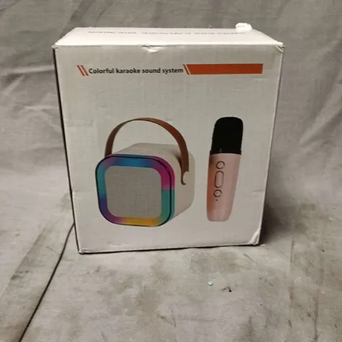 BOXED COLOURFUL KARAOKE SOUND SYSTEM