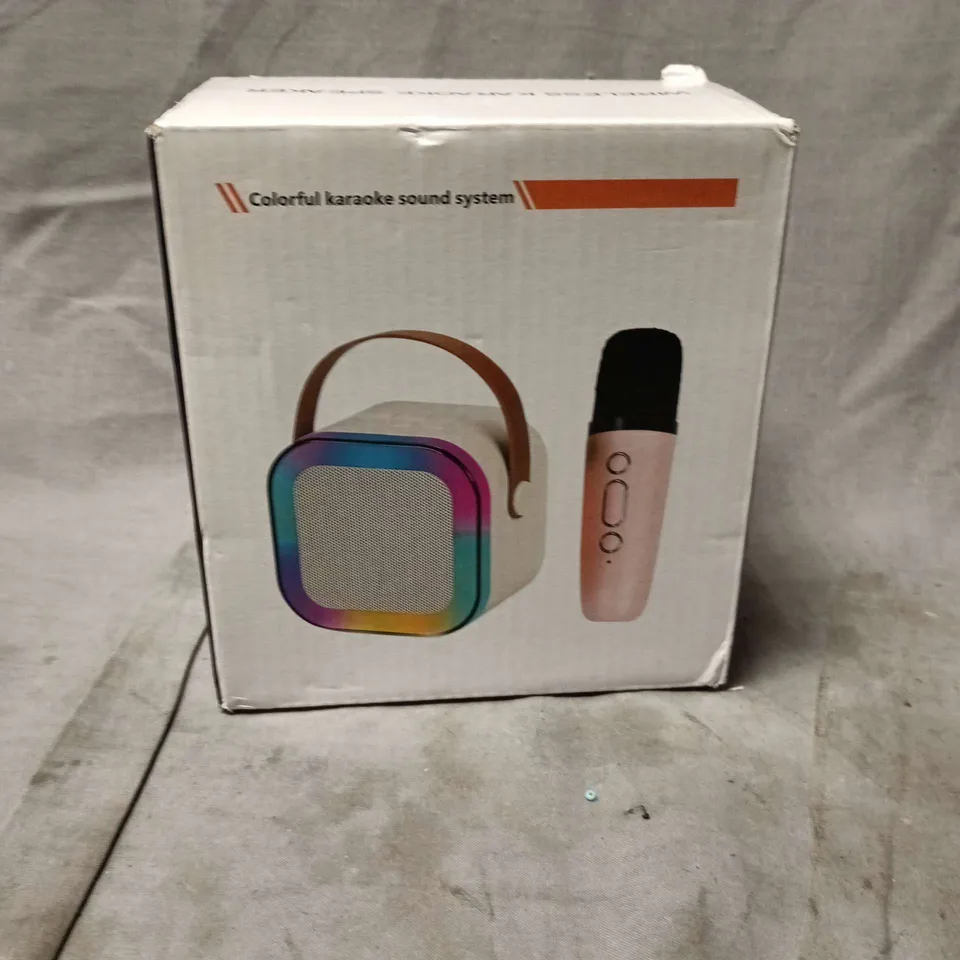 BOXED COLOURFUL KARAOKE SOUND SYSTEM