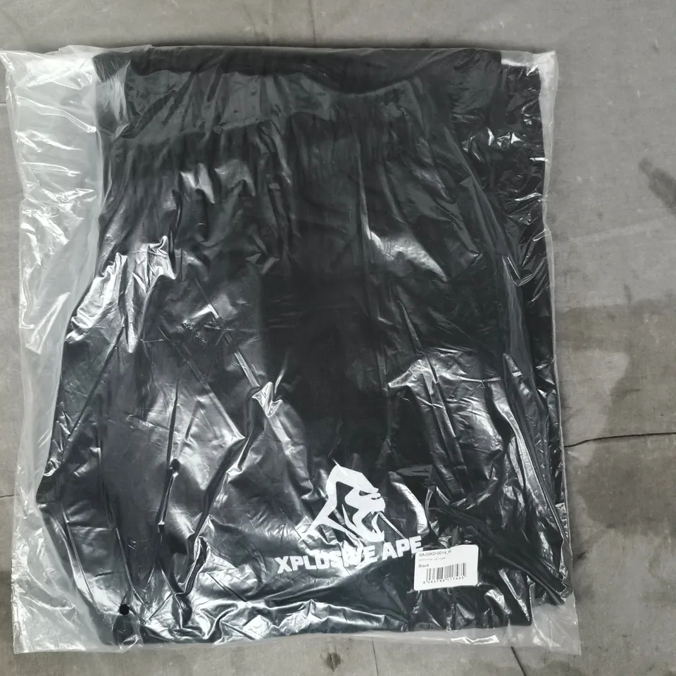 BAGGED XPLOSIVE APE PRIME LOGO JOGGERS IN BLACK SIZE MEDIUM