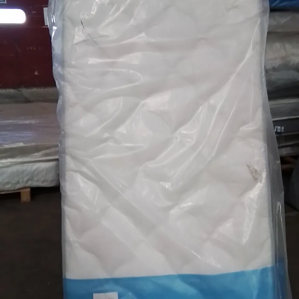 QUALITY BAGGED SINGLE 90cm AIRSPRUNG LUXURY QUILTED MEDIUM MATTRESS