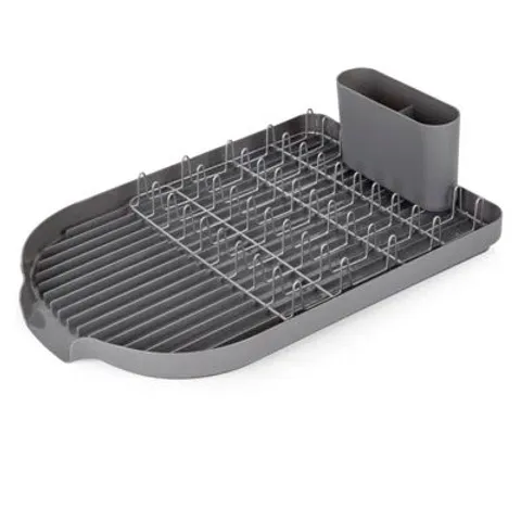 BOXED TOWER COMPACT DISH RACK WITH REMOVABLE CUTLERY DRAINER