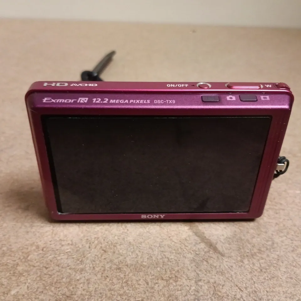SONY CYBER-SHOT DSC-TX9 PINK DIGITAL CAMERA - EXMOR R 12.2 MP