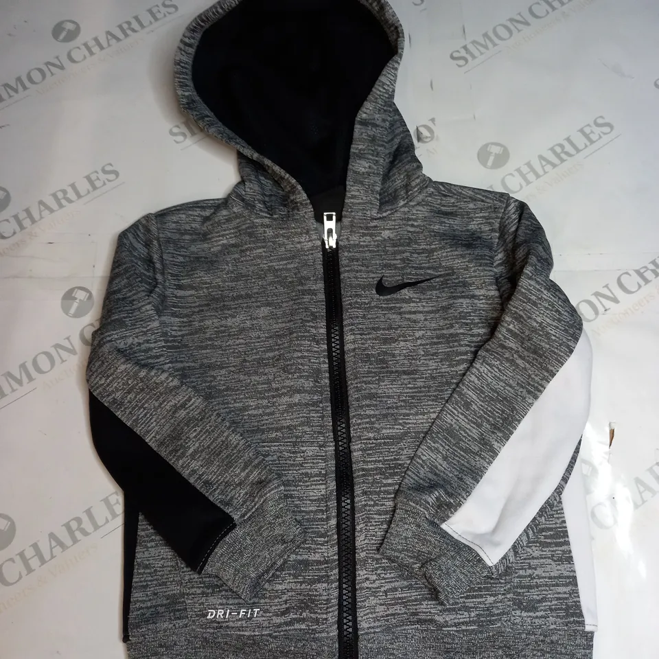 NIKE ZIPPED HOODED JACKET SIZE 24 MONTHS