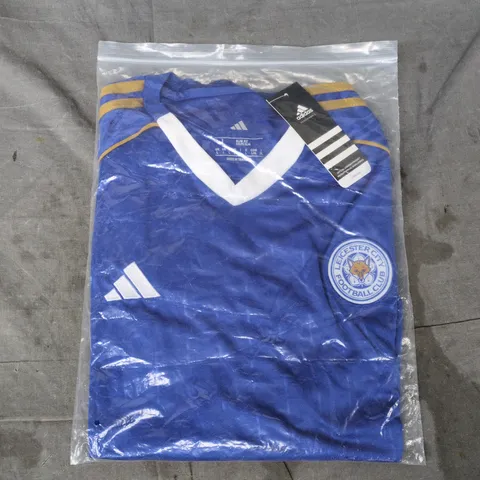 BAGGED ADIDAS LEICESTER CITY HOME FOOTBALL SHIRT SIZE LARGE