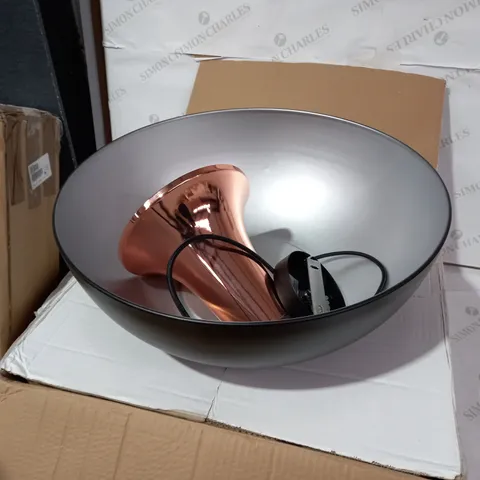 BOXED TORONTO 1LT PENDANT - BLACK COPPER EFFECT