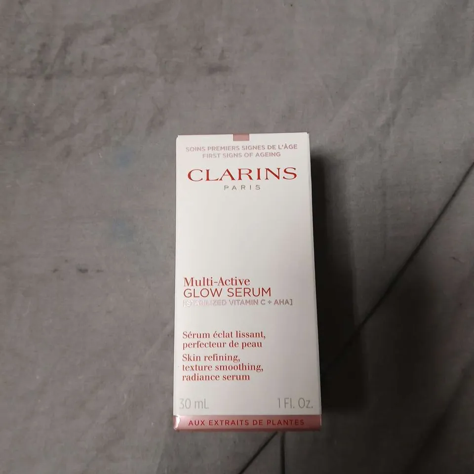 CLARINS PARIS MULTI-ACTIVE GLOW SERUM – 30 ML – BOXED