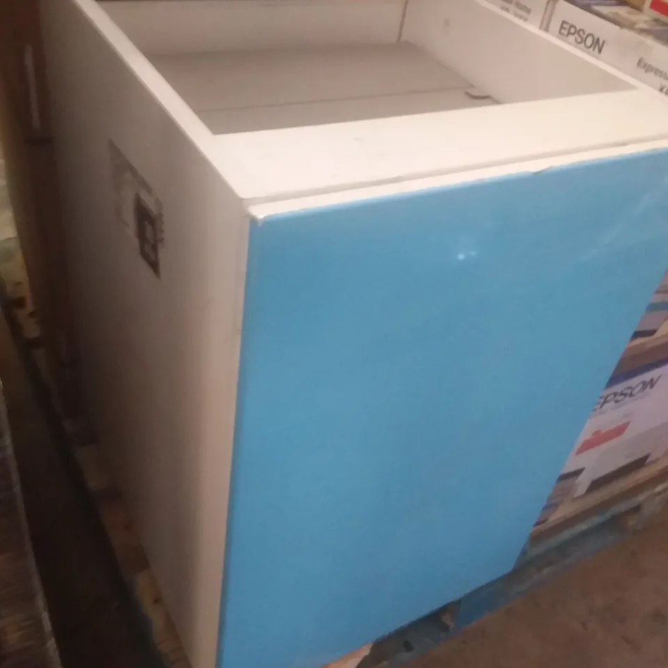 2 CAMBERWELL COOL WHITE CARCASE RIGID KITCHEN BASE UNITS