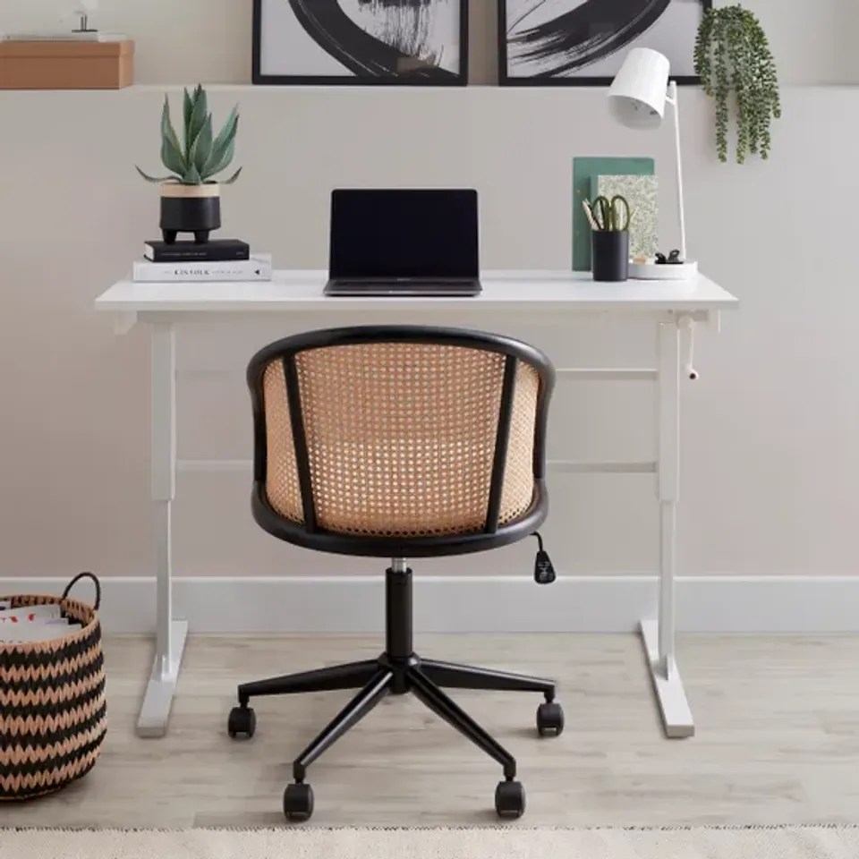 BOXED MURPHY WIDE ERGONOMIC SIT TO STANDING DESK - WHITE