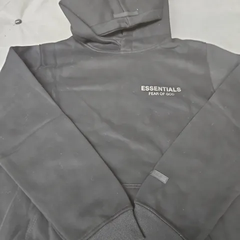 FEAR OF GOD ESSENTIALS HOODIE – BLACK - SMALL