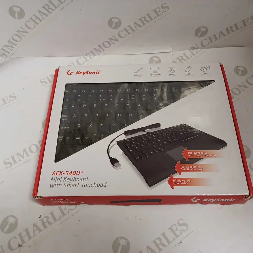 KEYSONIC ACK-540U+ MINI KEYBOARD WITH SMART TOUCHPAD 