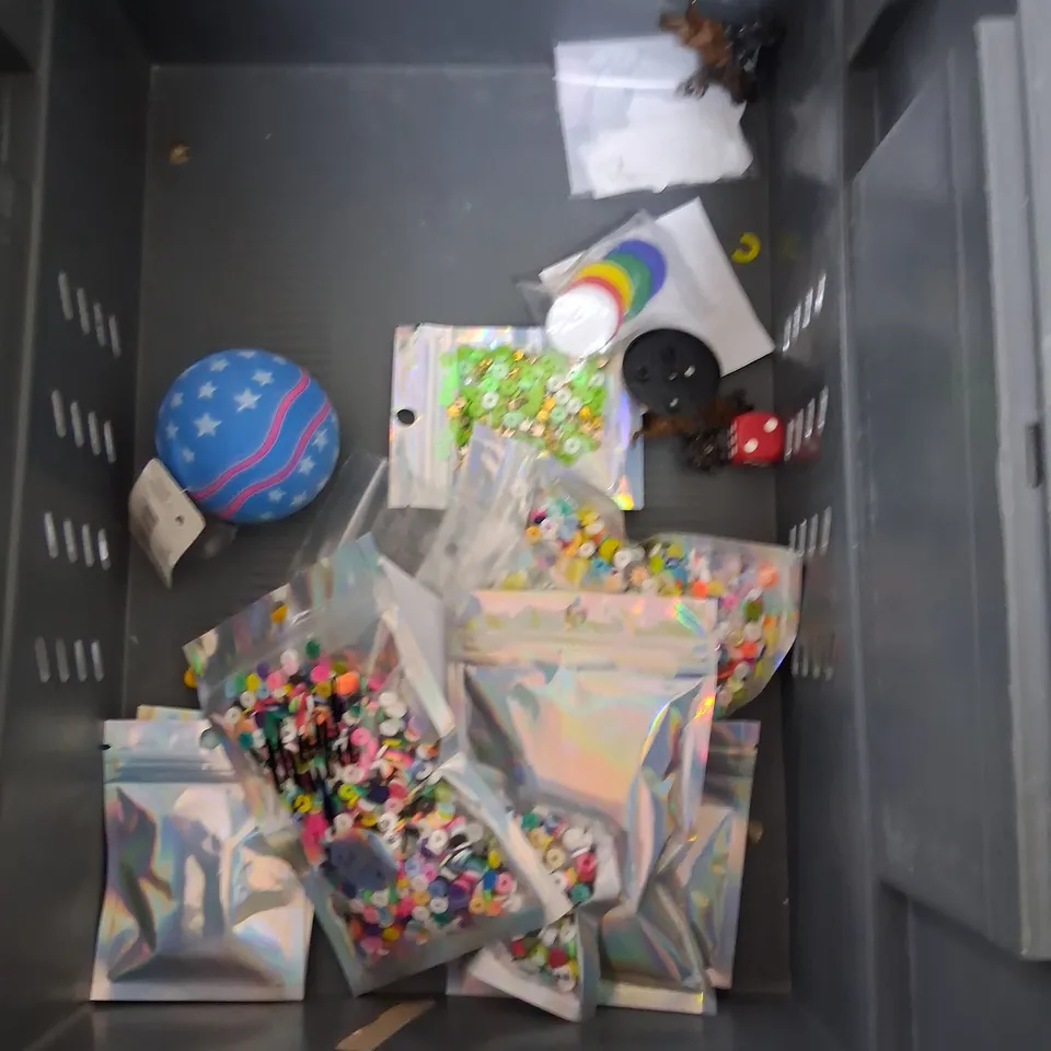 TOTE OF ASSORTED TOYS AND ACCESSORIES TO INCLUDE;