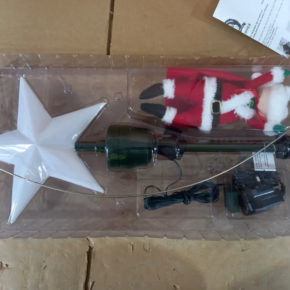 MR. CHRISTMAS ANIMATED TREE TOPPER - SUPERMAN SANTA