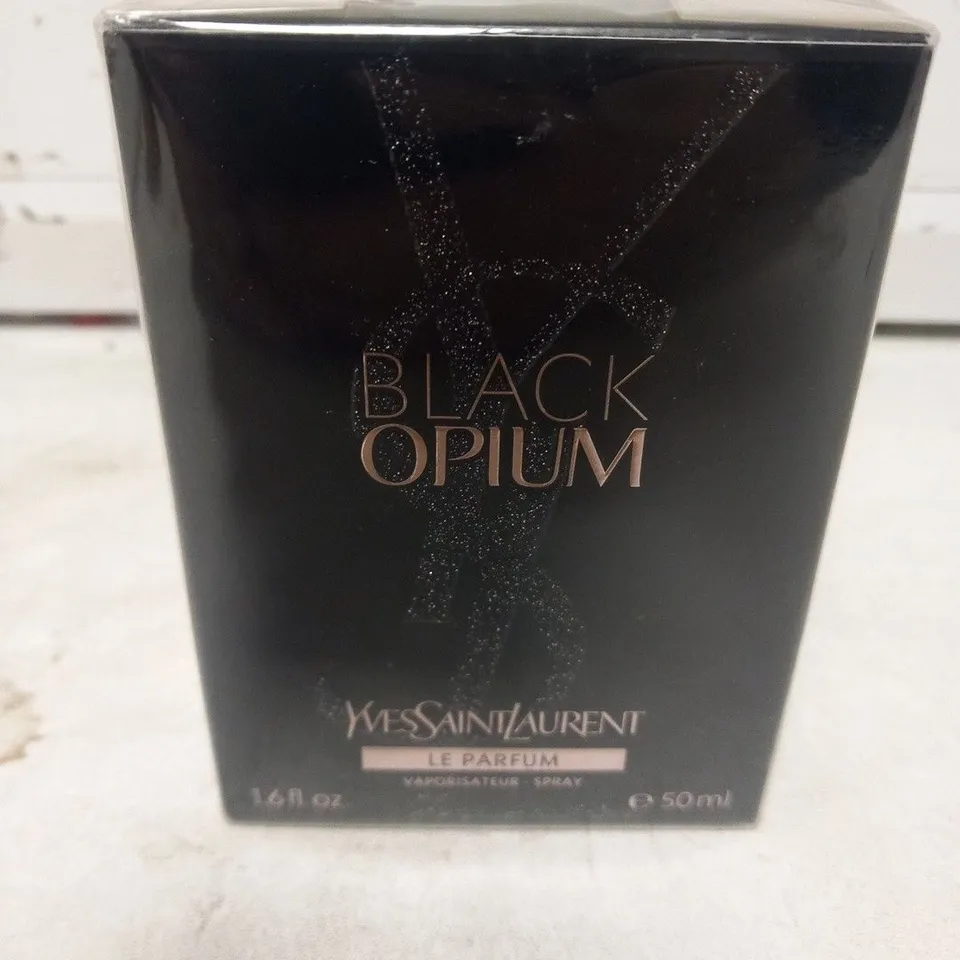 BOXED AND SEALED BLACK OPIUM YVES SAINT LAURENT LE PARFUM 50ML