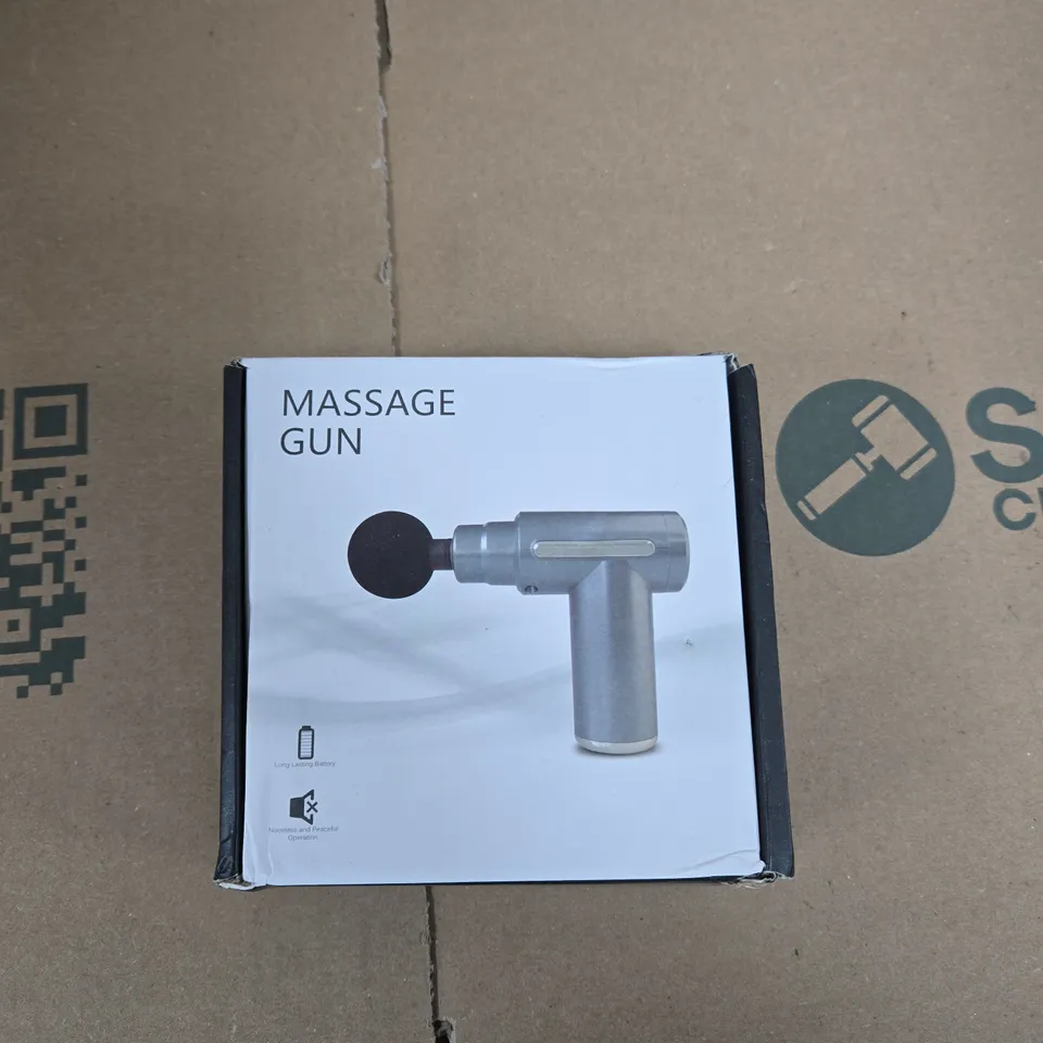 MASSAGE GUN – HANDHELD PERCUSSIVE THERAPY DEVICE (BOXED)