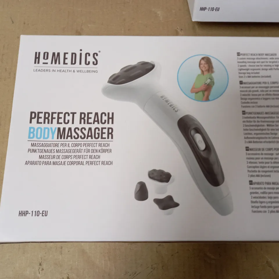 LOT OF 3 BOXED AS NEW HOMEDICS PERFECT REACH BODY MASSAGER