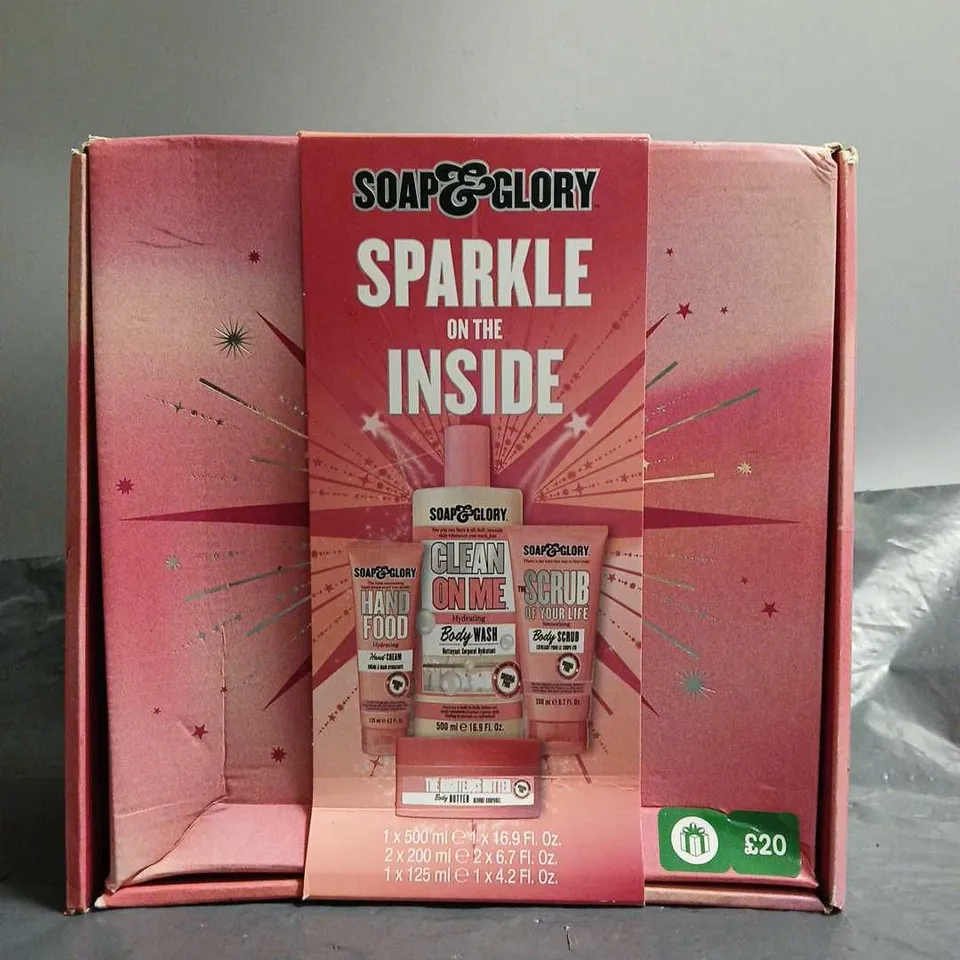 BOXED SOAP & GLORY SPARKLE ONE THE INSIDE 