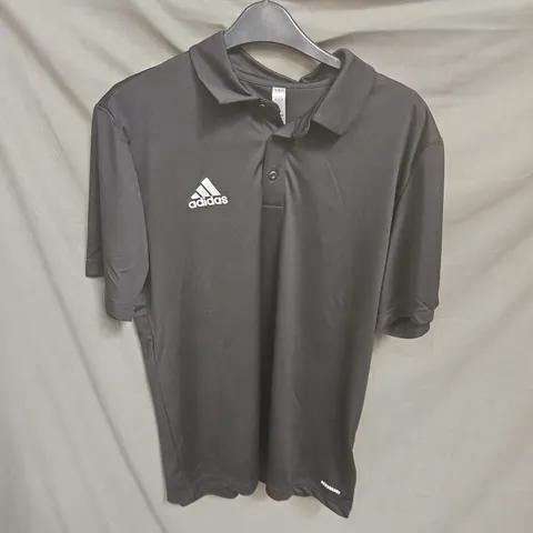 ADIDAS POLO SHIRT – BLACK, MEN'S SIZE M