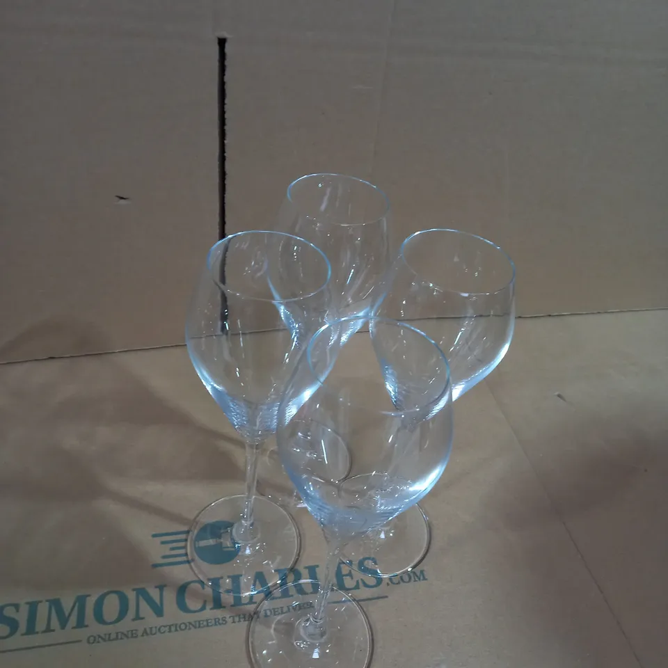M&S MAXIM SET OF 4 PROSECCO GLASSES 