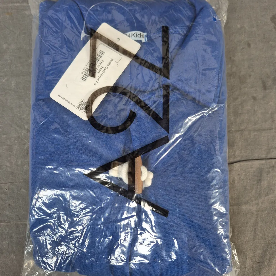 A2Z4KIDS DUFFLE COAT IN ROYAL BLUE SIZE 7-8 YEARS