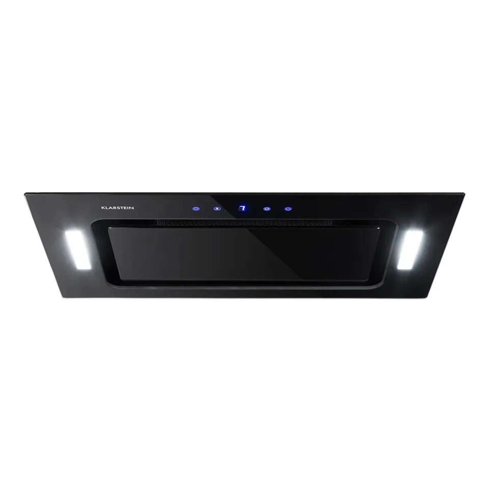 BOXED KLARSTEIN COOKER HOOD 52 CM ANGLED KITCHEN EXTRACTOR FAN CHIMNEY STAINLESS STEEL