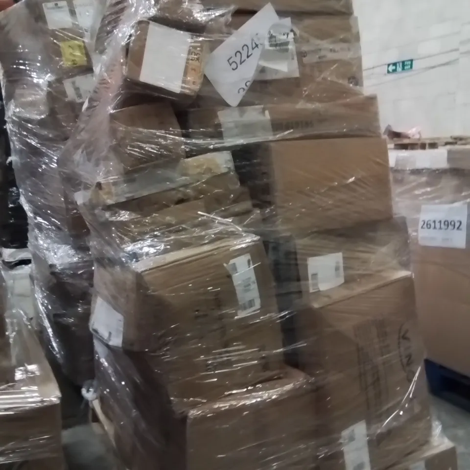PALLET OF ASSORTED HOUSEHOLD GOODS AND PRODUCTS TO INCLUDE;CHRISTMAS LIGHTS,RETRACTABLE SAFETY GATE 