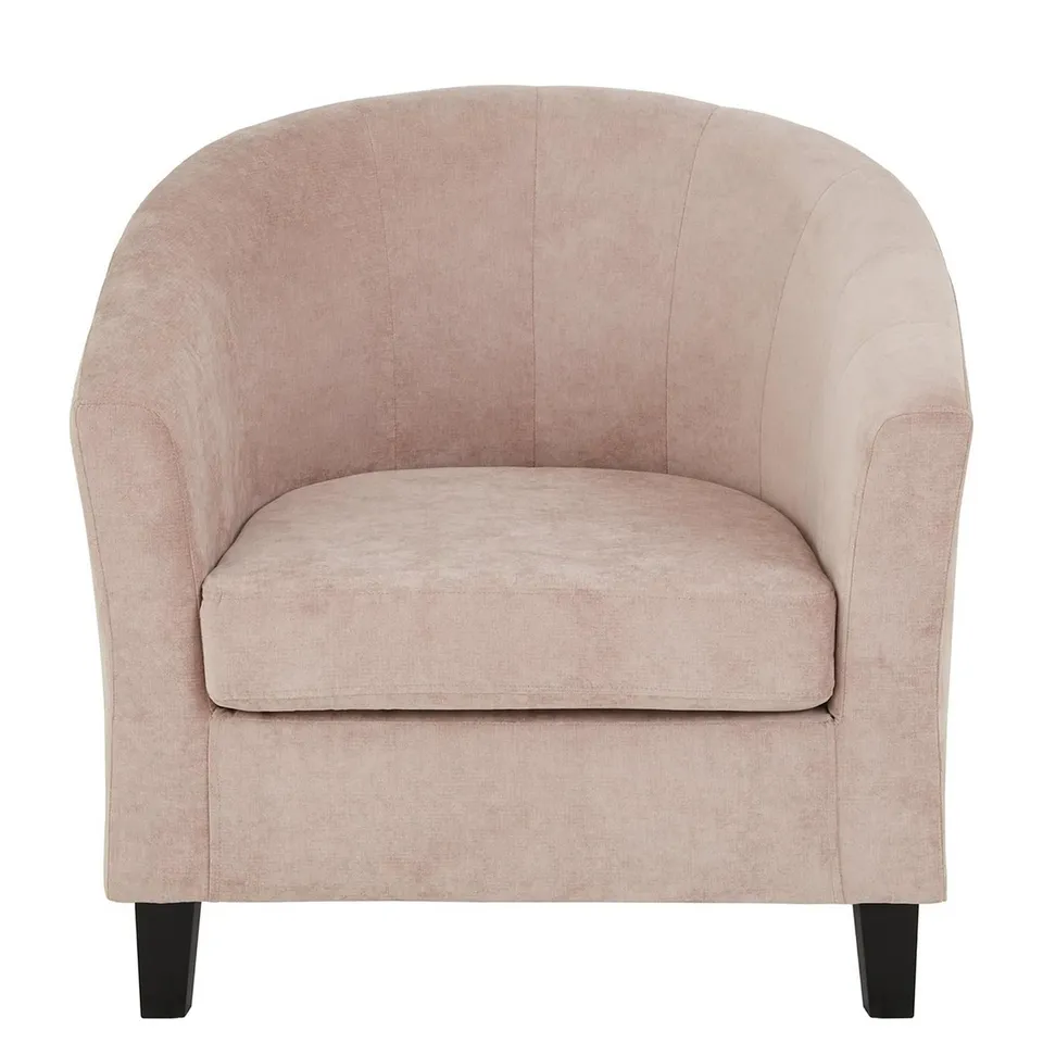 REGAL TUB CHAIR - PINK  - COLLECTION ONLY 