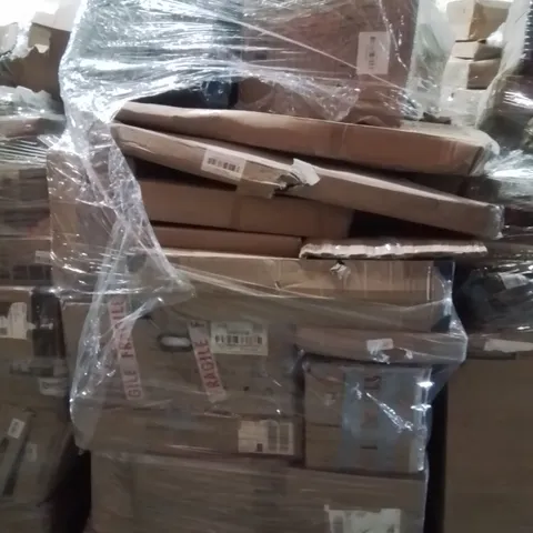 PALLET OF ASSORTED HOUSEHOLD GOODS AND PRODUCTS TO INCLUDE; TRASH CAN,KITCHEN SINK,GRASS TRIMMER