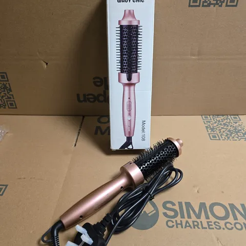 WAVY CHIC ROSE-GOLD HAIR CURLING BRUSH