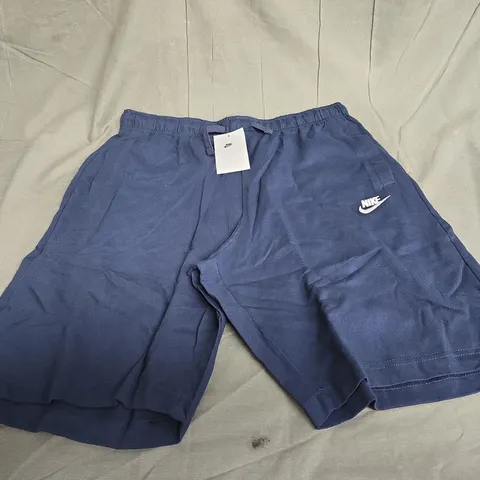 NIKE LOGO CASUAL SHORTS IN NAVY SIZE LARGE