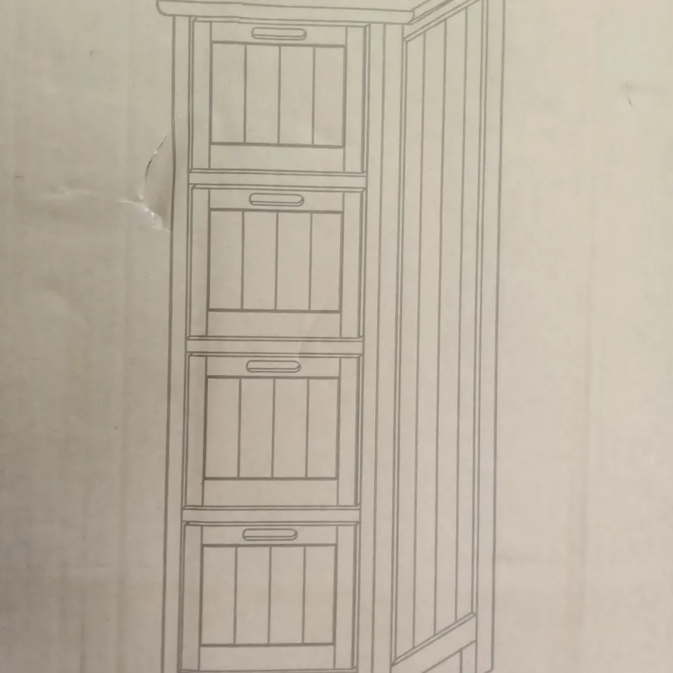 BOXED LLOYD PASCAL 4 DRAWER CABINET - WHITE