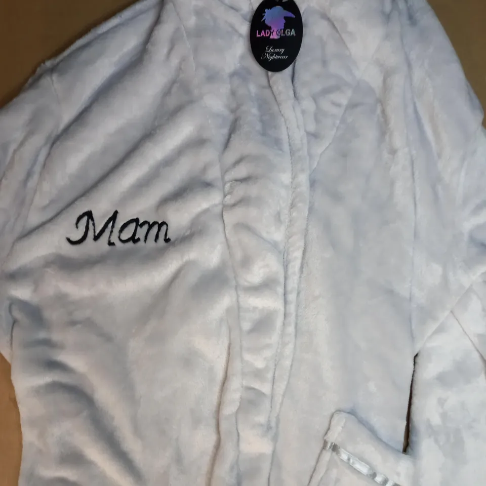 LADY OLGA "MAM" ROBE IN GREY SIZE L