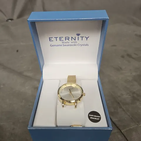 ETERNITY GOLD-TONE WRISTWATCH WITH SWAROVSKI CRYSTALS 