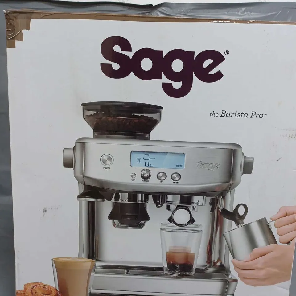 BOXED SAGE THE BARISTA PRO COFFEE MACHINE 