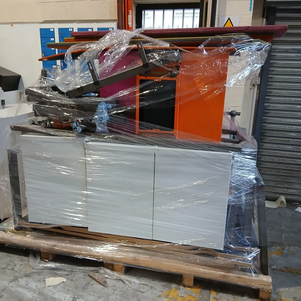 PALLET OF ASSORTED FURNITURE AND DOORS