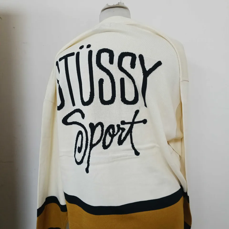 STUSSY SPORT HOCKEY SWEATER - L