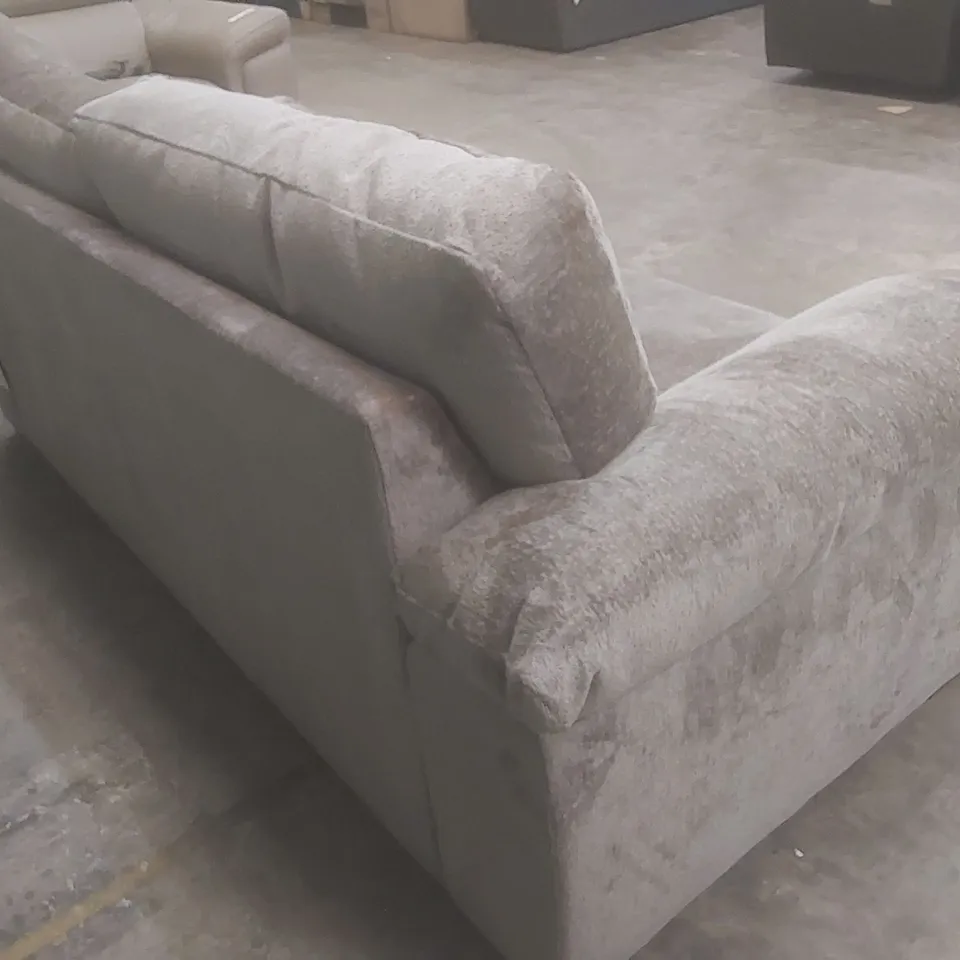 DESIGNER SALERNO FABRIC UPHOLSTERED SOFA 