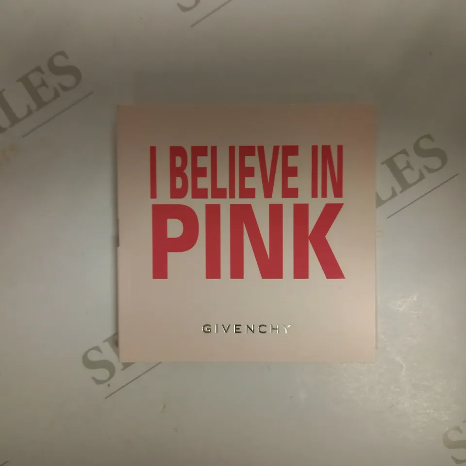 APPROXIMATELY 50 GIVENCHY I BELIEVE IN PINK LIVE IRRESISTIBLE ROSY CRUSH SAMPLE TO INCLUDE 1ML EAU DE PARFUM FLORALE AND 3 X 0.3g LE ROSE PERFECTO BEAUTIFYING LIP BALM 