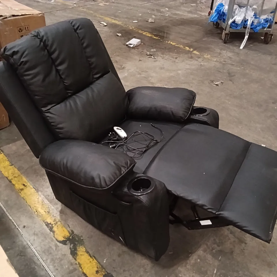 ROCKING RECLINER CHAIR - BLACK 