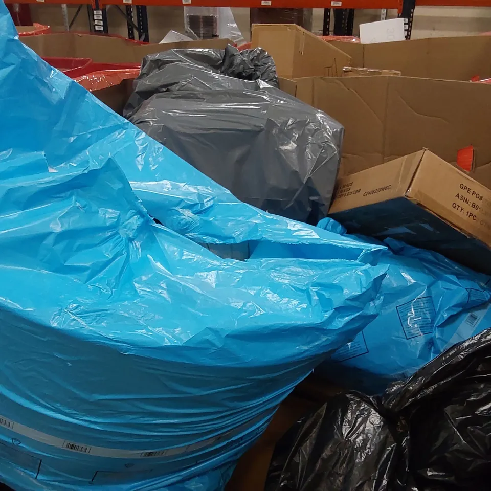 PALLET OF ASSORTED CONSUMER PRODUCTS TO INCLUDE: ELLIPTICAL PEDAL EXERCISER, DEHUMIDIFIER, TABLETOP INDOOR GRILL, ELECTRIC BLANKET, TOILET SEAT ECT