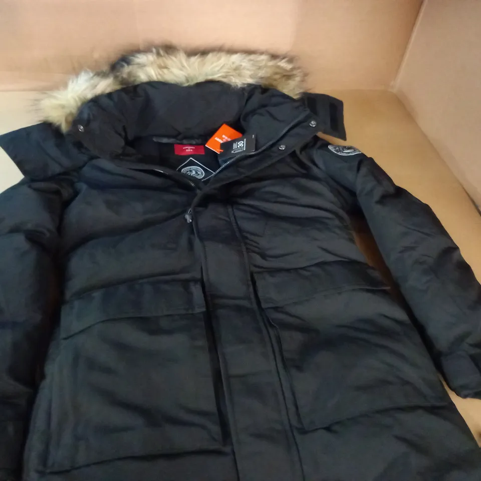 SUPERDRY CODE EVEREST PARKA IN BLACK - UK S