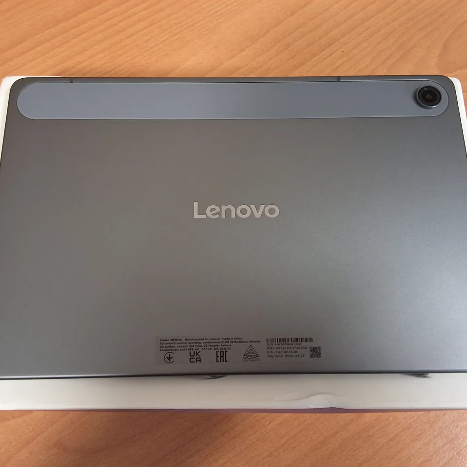 BOXED LENOVO TAB + CLEAR CASE IN LUNA GREY - TB311XU