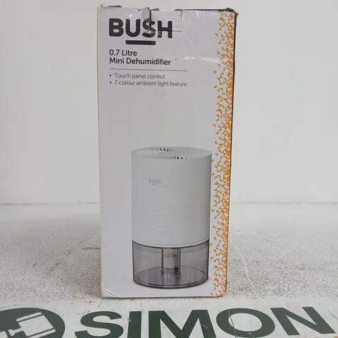 BUSH 0.7 LITRE MINI DEHUMIDIFIER – BOXED