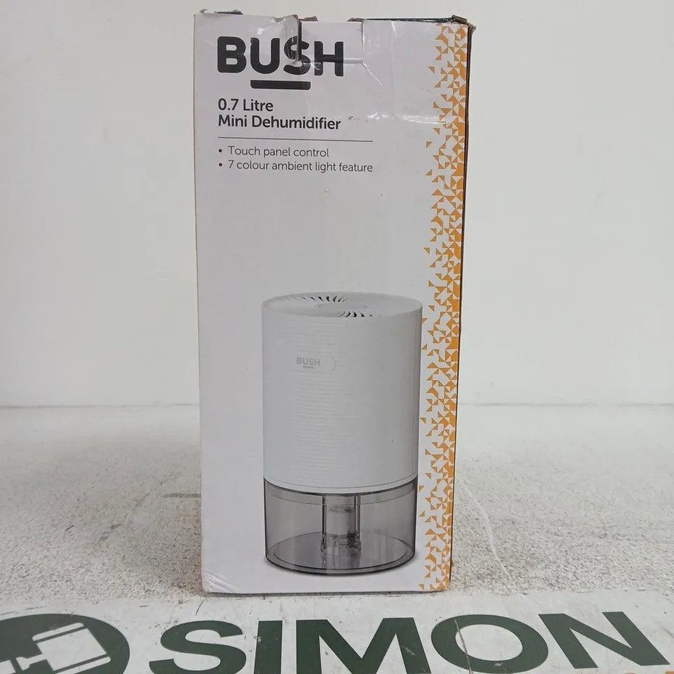 BUSH 0.7 LITRE MINI DEHUMIDIFIER – BOXED