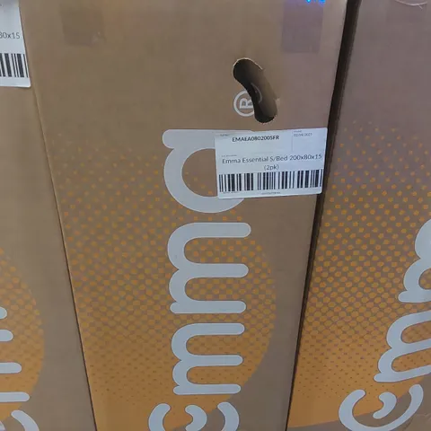 BRAND NEW BOXED EMMA ESSENTIAL MATTRESS - 2 CO-PACKED 80X200 MATTRESSES - FR
