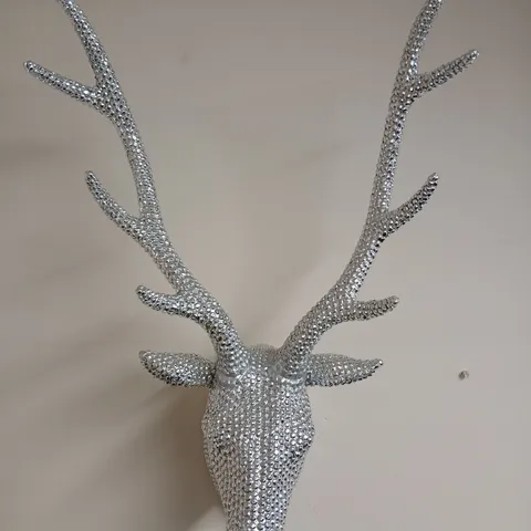 GISELA GRAHAM LONDON CRYSTAL RHINESTONE DEER HEAD WALL MOUNT SCULPTURE