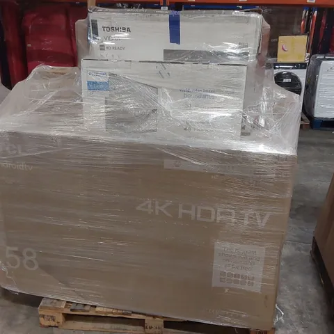 PALLET OF APPROXIMATELY 12 UNPROCESSED RAW RETURN MONITORS AND TELEVISIONS TO INCLUDE;