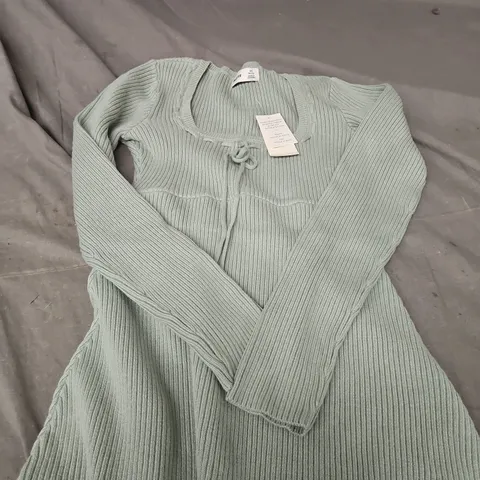 HOLLISTER WOMEN'S KNIT SWEATER – SAGE GREEN, XS PETITE 