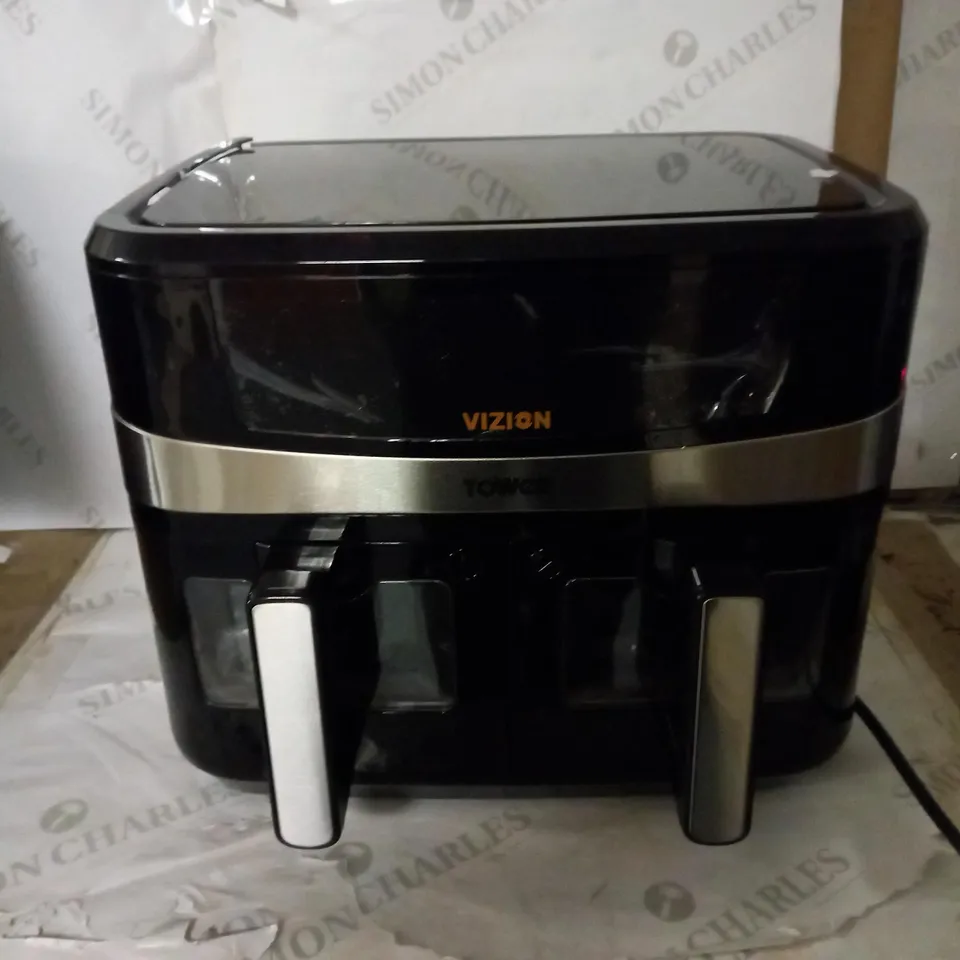 TOWER T17100 VORTX VIZION 9L DUAL BASKET AIR FRYER